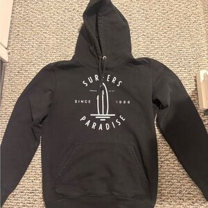 Surfers Paradise Black Hooded Sweatshirt